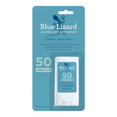 Blue Lizard Sensitive Mineral SPF 50 Sunscreen Stick for $8 + free shipping w/ Prime