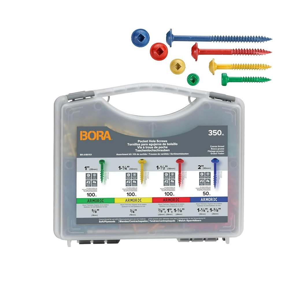 Bora Pocket Hole Screws 350-Piece Assortment Kit: $15