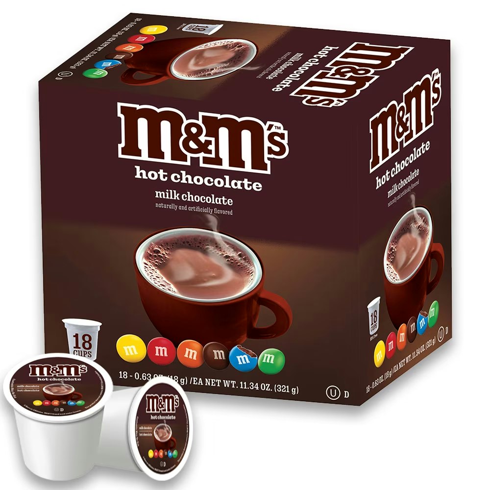 M&M's Milk Chocolate Flavored Hot Cocoa 18-Count K-Cups: $7.49