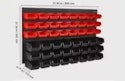 Vevor SucceBuy 48-Piece Wall-Mounted Storage Bin for $25 + free shipping