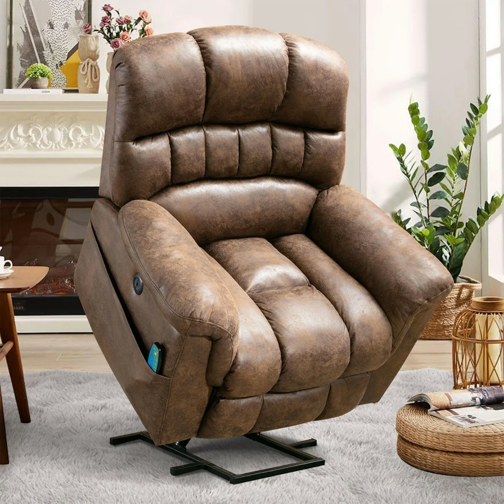 Latitude Run Extra Large Power Lift Recliner Chair w/ Heat & Massage: $350