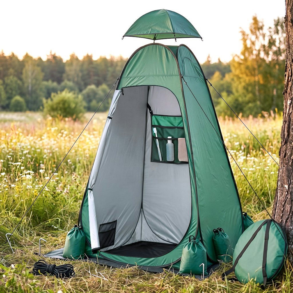 Camping Pop Up Privacy Tent: $38