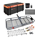 Hitch Mount Cargo Carrier Rack Basket w/ Waterproof Bag for $200 + free shipping