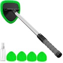 Windshield Cleaning Tool w/ Extendable Handle & Microfiber Pads for $10 + free shipping w/ Prime