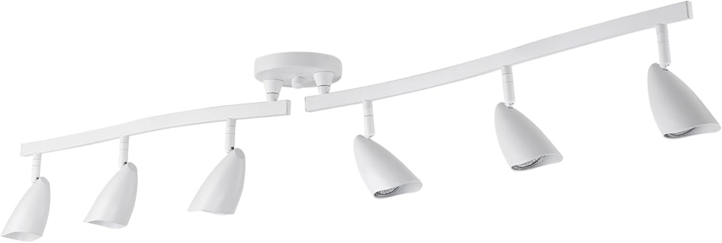 Globe Electric Grayson 6-Light Adjustable Track Lighting: $24
