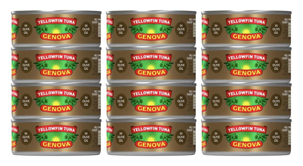 Genova Premium Yellowfin Tuna in Olive Oil 5-oz. Can 12-Pack: $14 via Sub & Save