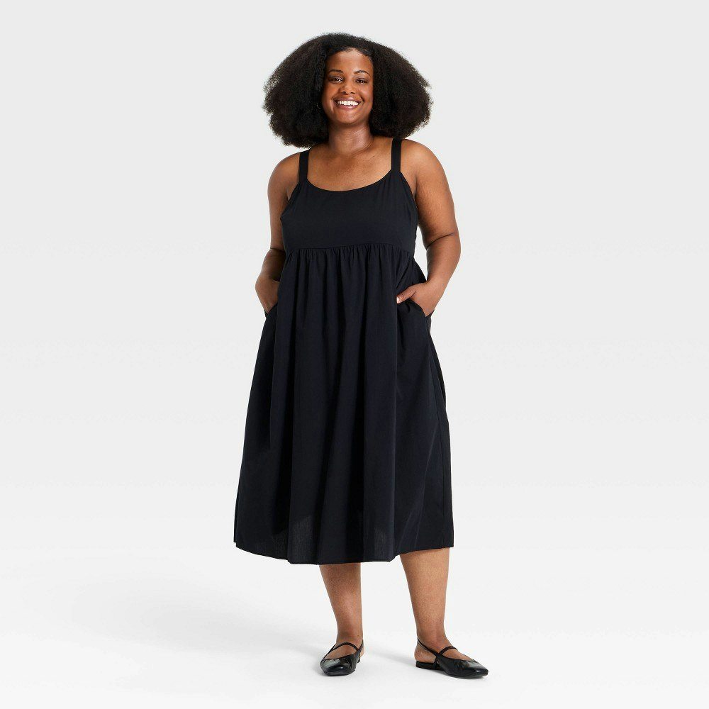 Ava & Viv Women's Empire Waist Midi Dress: $30 Ava & Viv Women's Empire Waist Midi Dress: $30