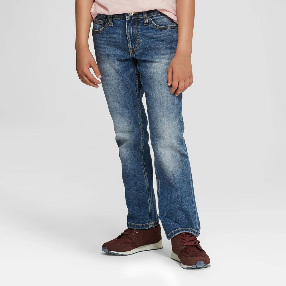 Cat & Jack Boys' Stretch Straight Fit Jeans: $15 Cat & Jack Boys' Stretch Straight Fit Jeans: $15