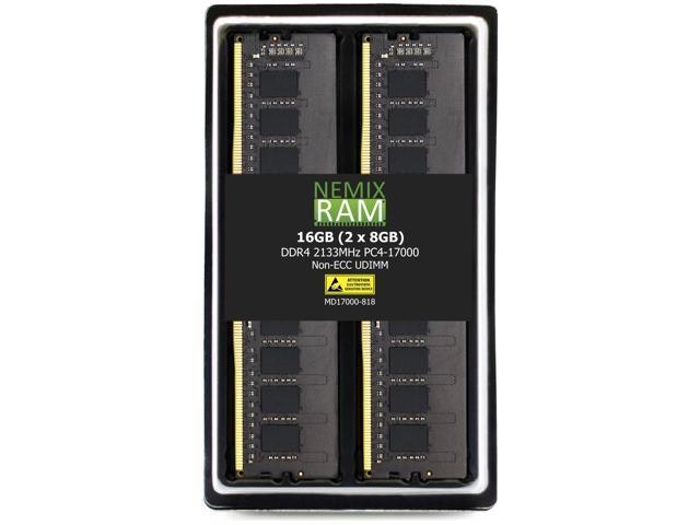Nemix RAM 16GB (2x8GB) DDR4 2133MHz Desktop Memory Kit: $119.89 Nemix RAM 16GB (2x8GB) DDR4 2133MHz Desktop Memory Kit: $119.89
