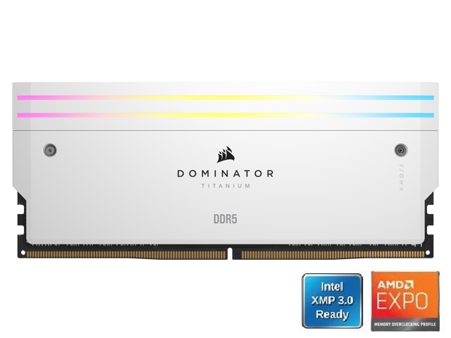 Corsair Dominator Titanium 32GB 2x16GB DDR5 6000 Desktop Memory: $639.99