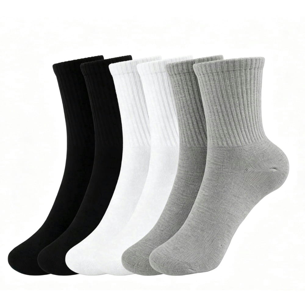 Translink Women's and Men's Athletic Crew Socks 6-Pack: $12.97