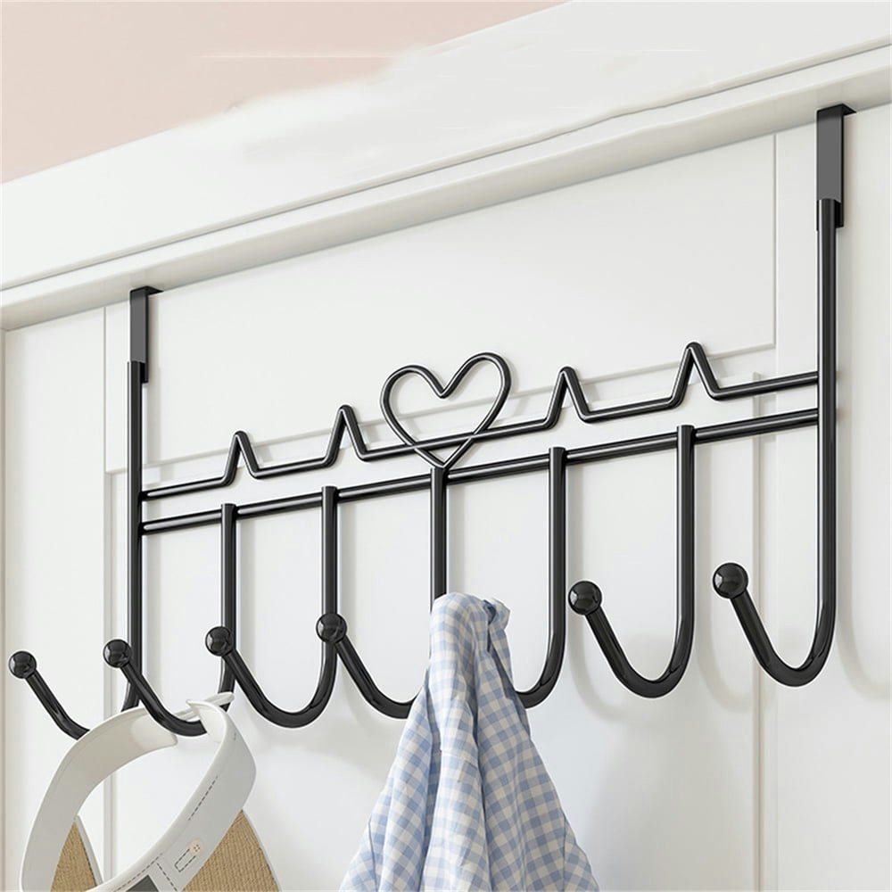 7-Hook Over-the-Door Organizer Rack: $11.99 7-Hook Over-the-Door Organizer Rack: $11.99