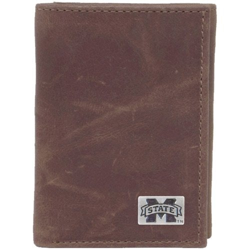 Mississippi State Bulldogs Leather Trifold Wallet: $49.99