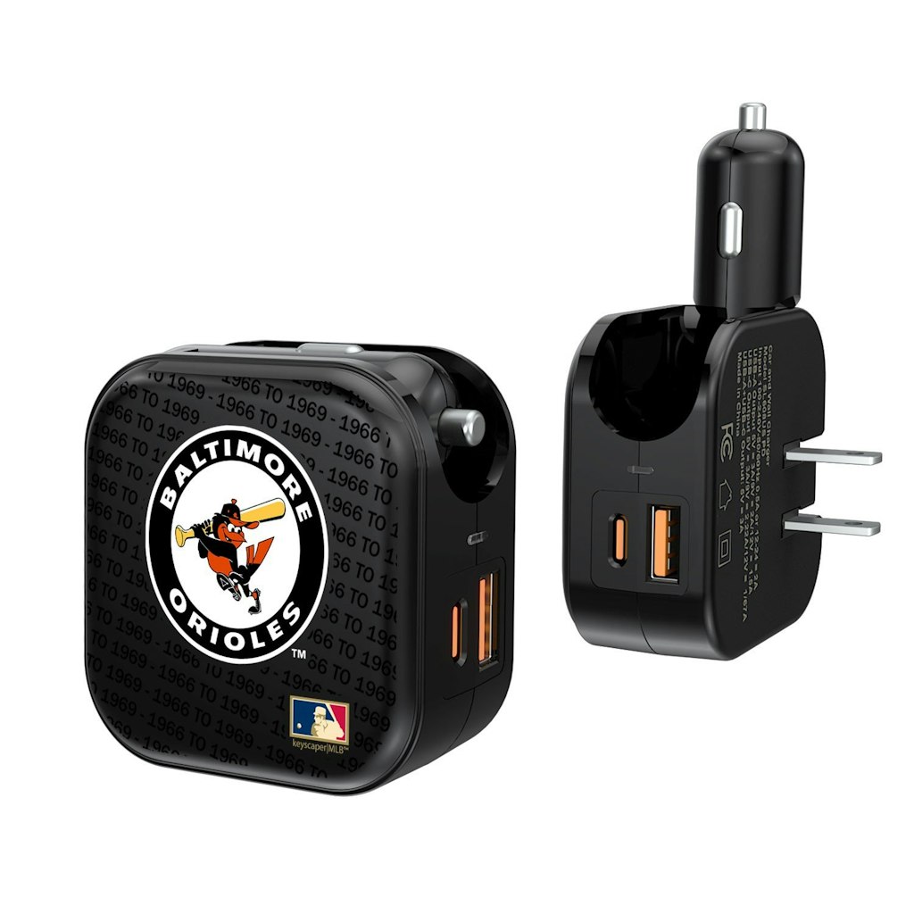 Baltimore Orioles Dual Port USB Car & Home Charger: $39.99