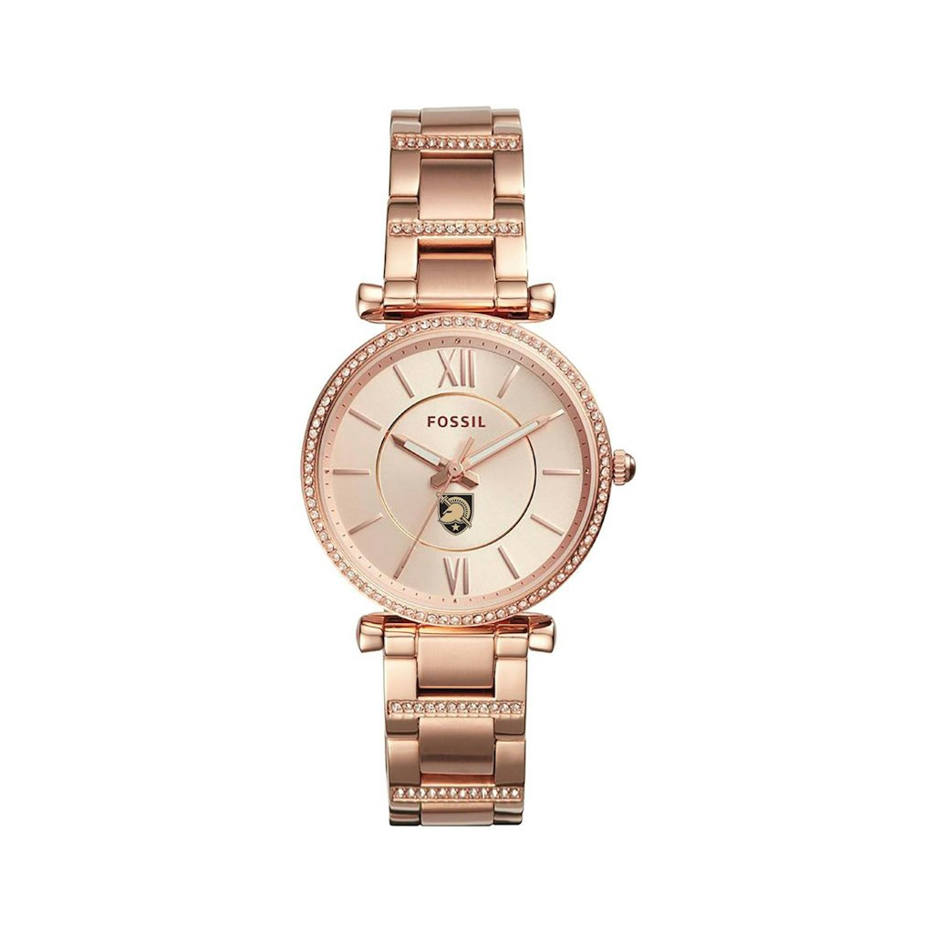 Fossil Women's Carlie Army Black Knights Stainless Steel Watch: $384.99