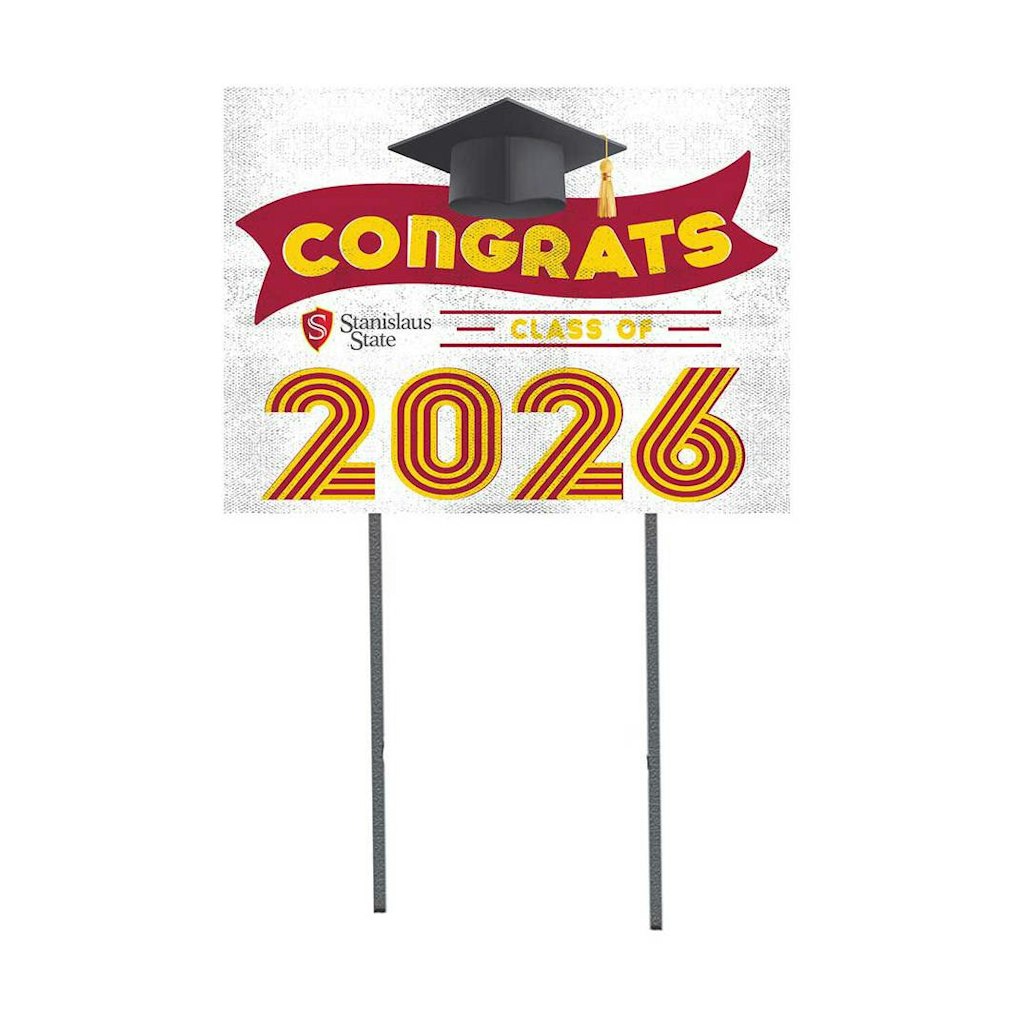 Cal State Stanislaus Warriors 18" x 24" 2026 Graduation Yard Sign: $39.99