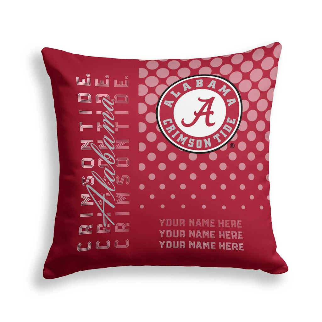 Alabama Crimson Tide 18" x 18" Script Dot Fade Decorative Pillow: $52.99