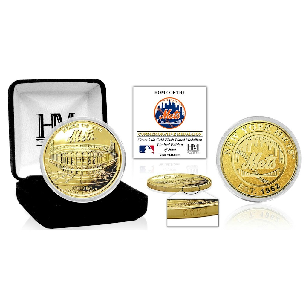 Highland Mint New York Mets Gold Stadium Collector Coin: $69.99