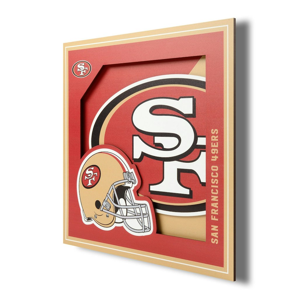 San Francisco 49ers 12'' x 12'' 3D Logo Wall Art: $34.99