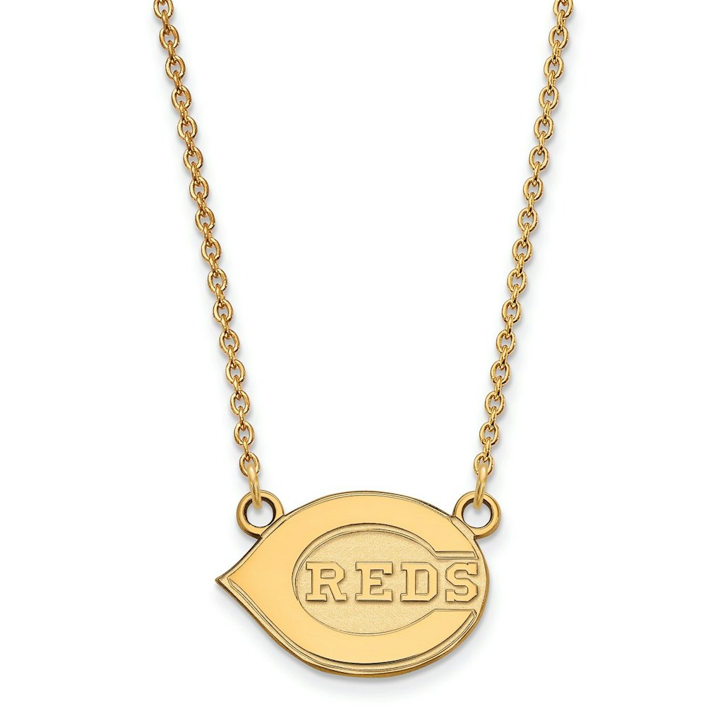 Women's Cincinnati Reds 10k Yellow Gold 18-Inch Pendant Necklace: $1,389.99