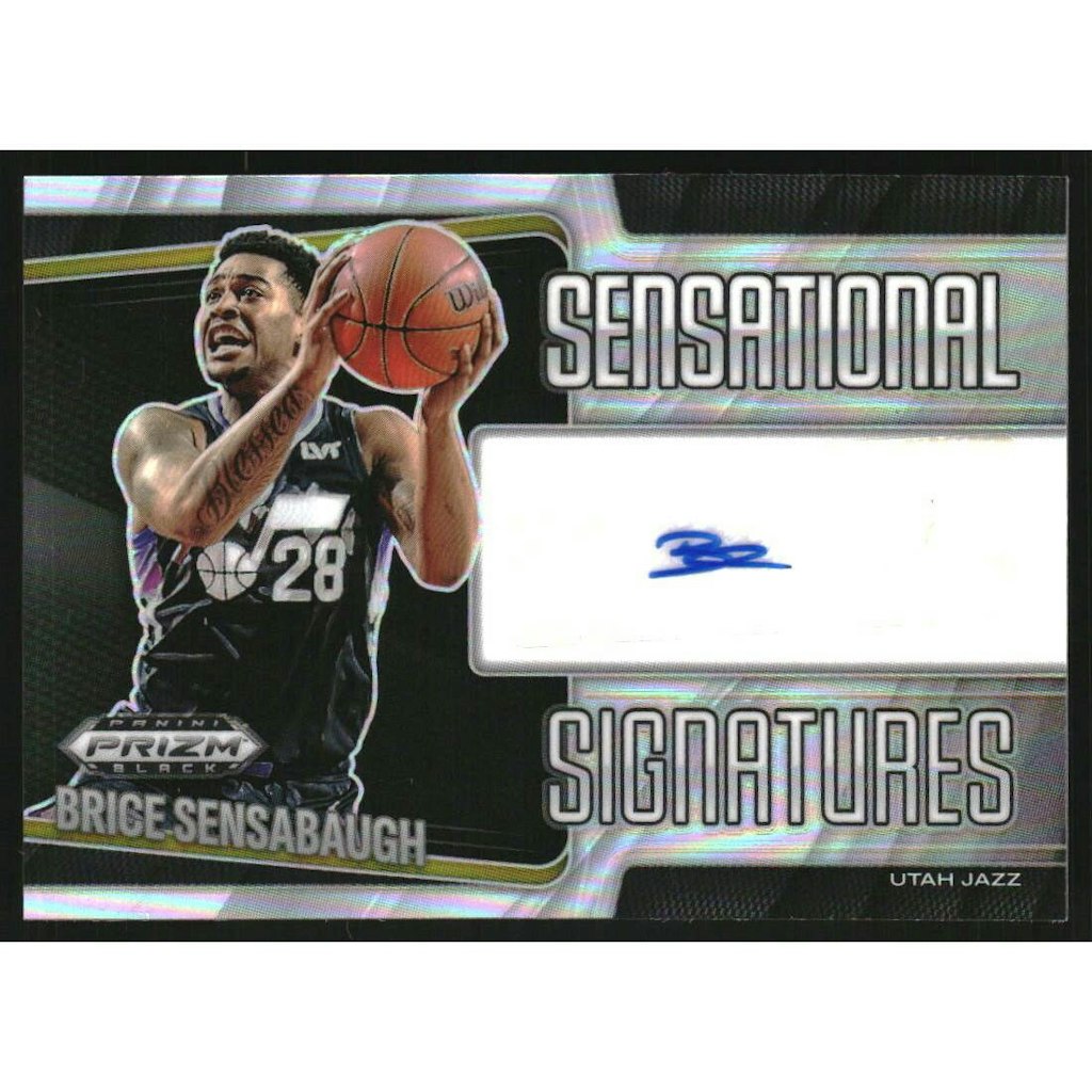 2024-25 Panini Prizm Black Sensational Signatures Brice Sensabaugh Card: $16