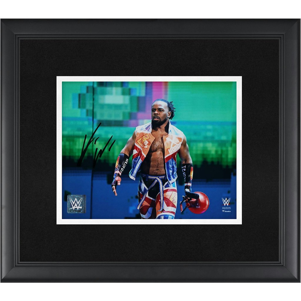 Xavier Woods Autographed Framed 8" x 10" Entrance Photograph: $89.99
