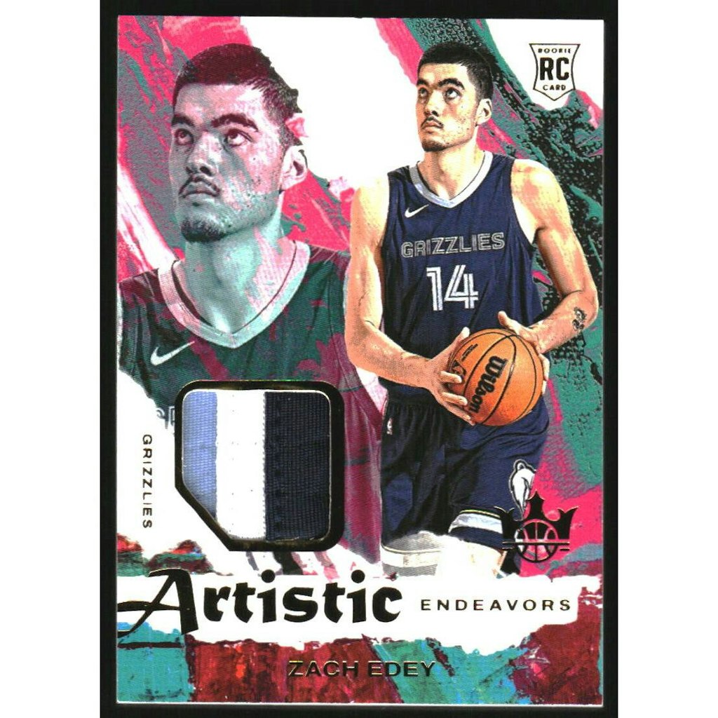 2024-25 Court Kings Zach Edey Artistic Endeavors Jersey Card: $10