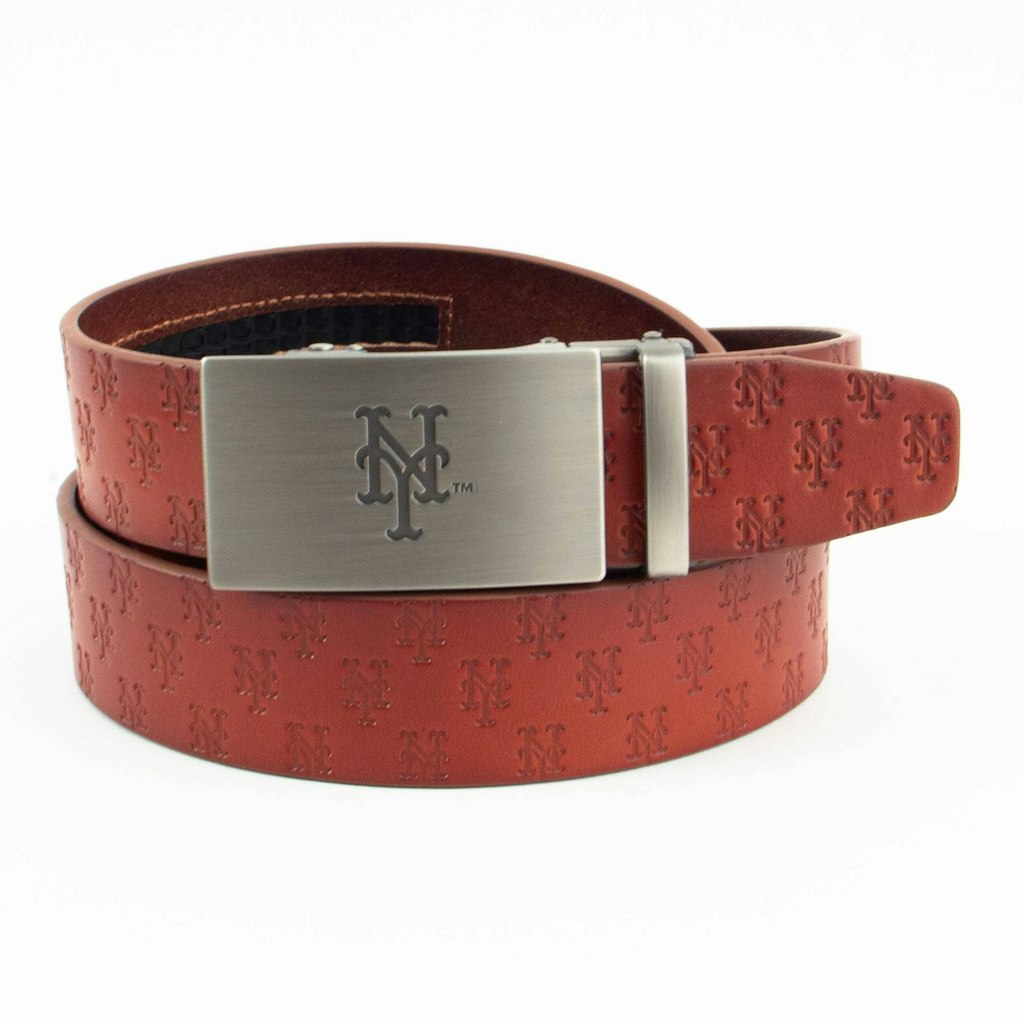 Men's New York Mets All-Over Print Ratchet Belt: $59.99