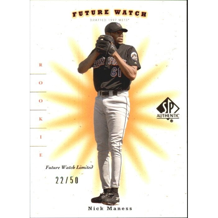 2001 SP Authentic Nick Maness Rookie Patch Autograph Card: $18