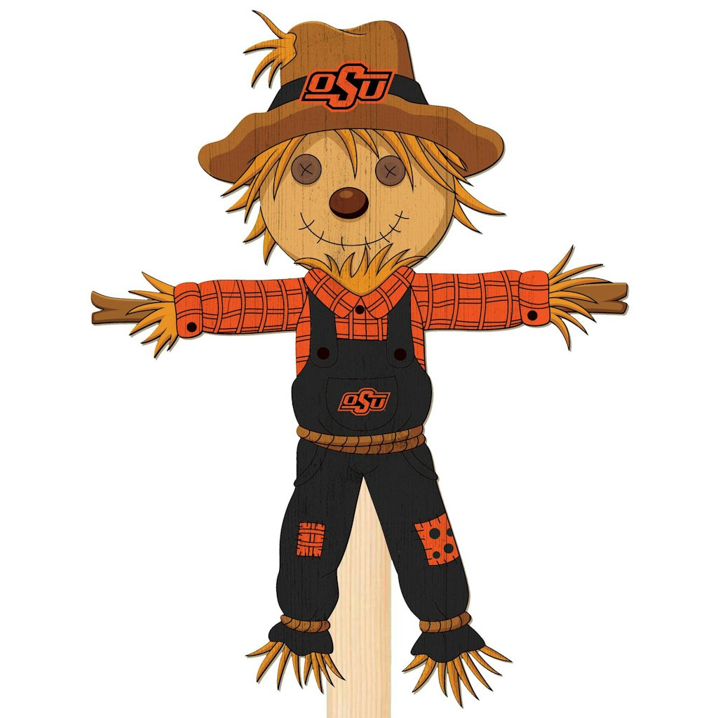 Oklahoma State Cowboys 12-inch Scarecrow Yard Stake: $29.99