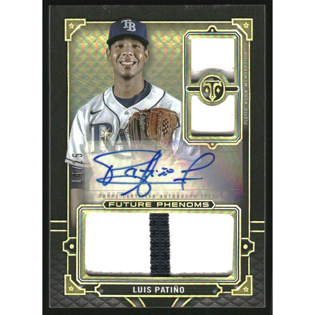 2022 Topps Triple Threads Luis Patino Onyx Autograph Jersey Card: $18