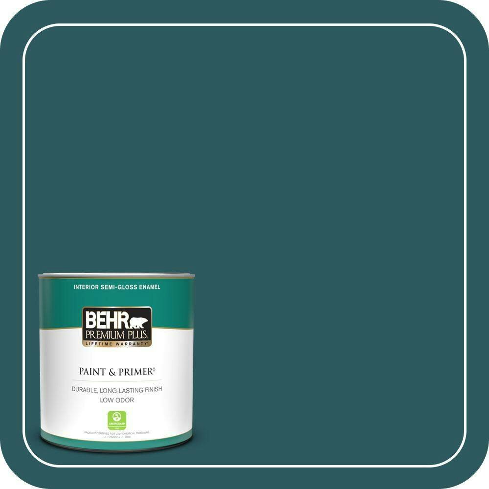 Petro Blue Semi-Gloss Interior Paint and Primer 1-Quart Can: $20.48 Petro Blue Semi-Gloss Interior Paint and Primer 1-Quart Can: $20.48