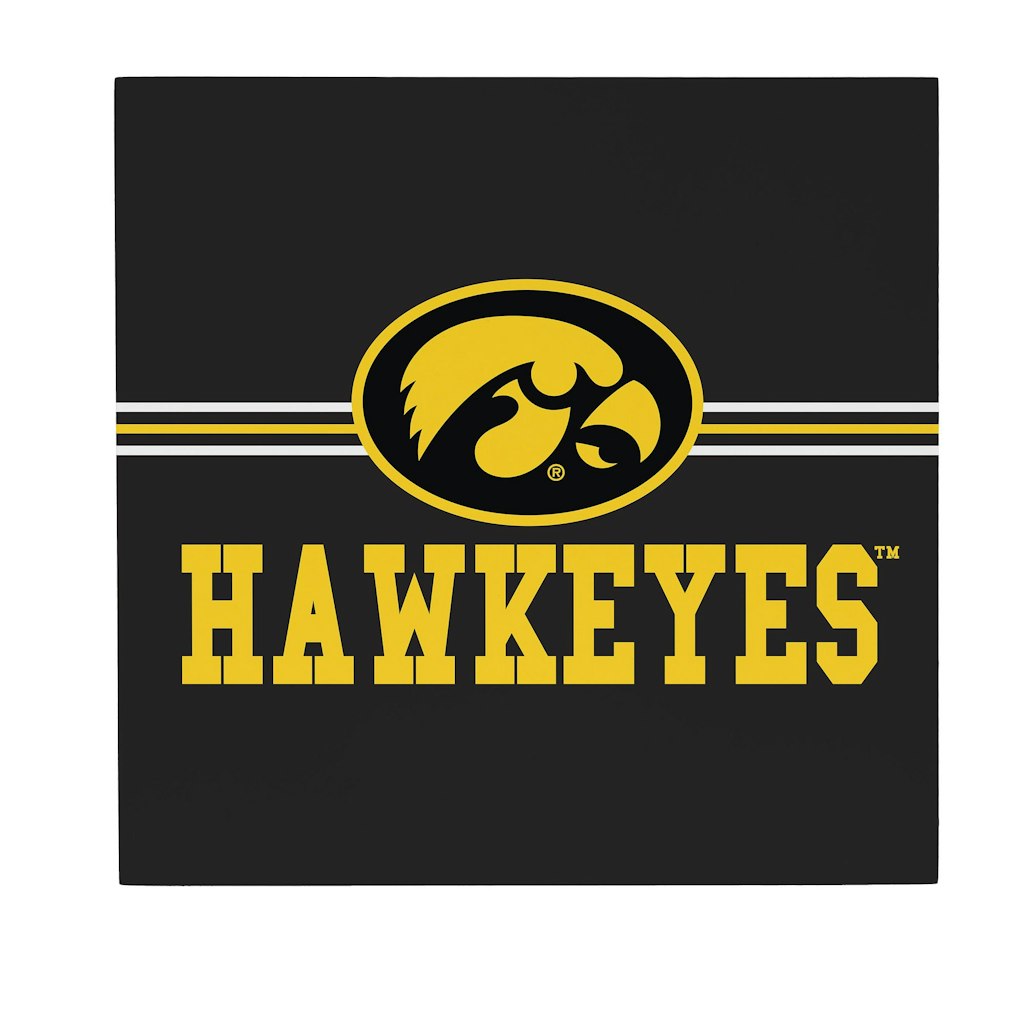 Iowa Hawkeyes 12" x 12" Wood Wall Sign: $39.99