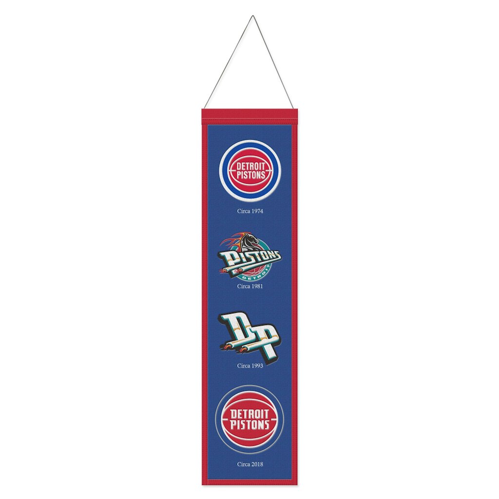 WinCraft 8" x 32" Detroit Pistons Evolution Banner: $39.99