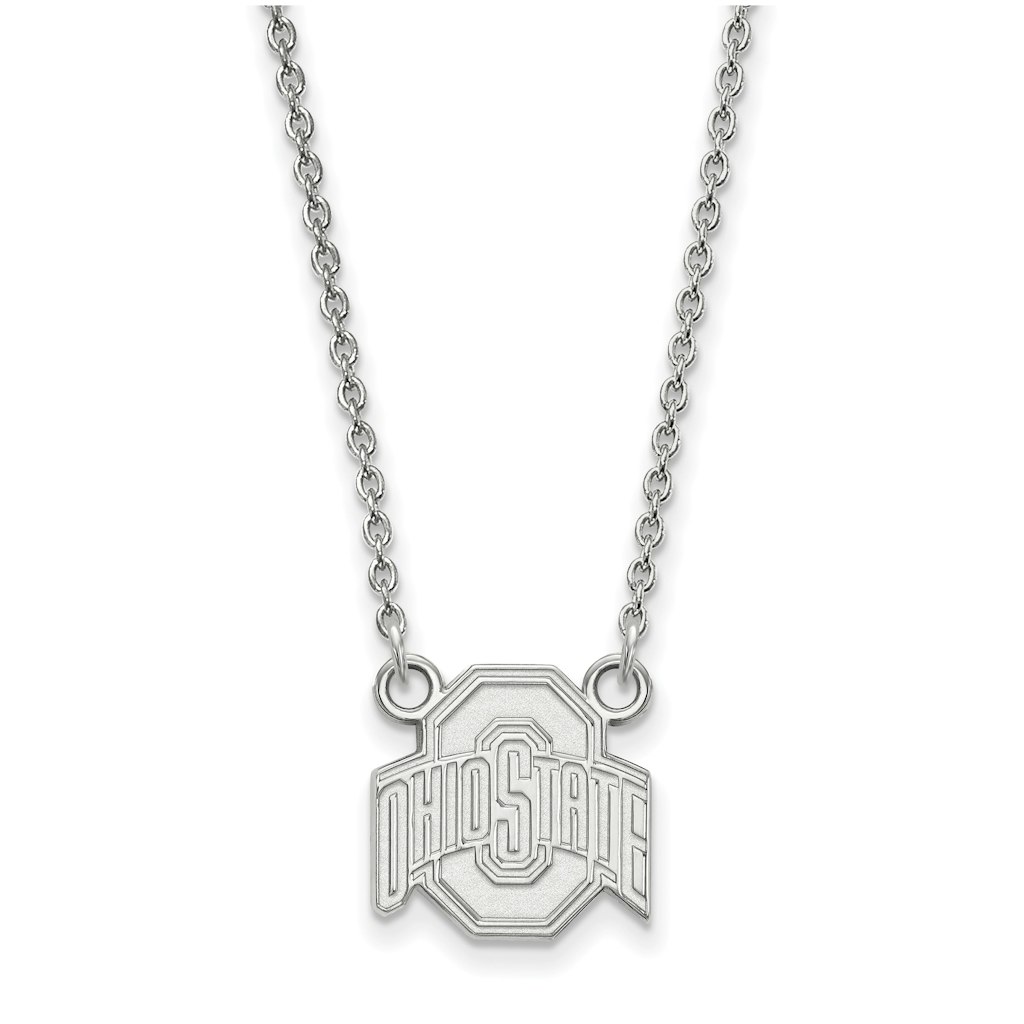 Ohio State Buckeyes Sterling Silver Pendant Necklace: $109.99