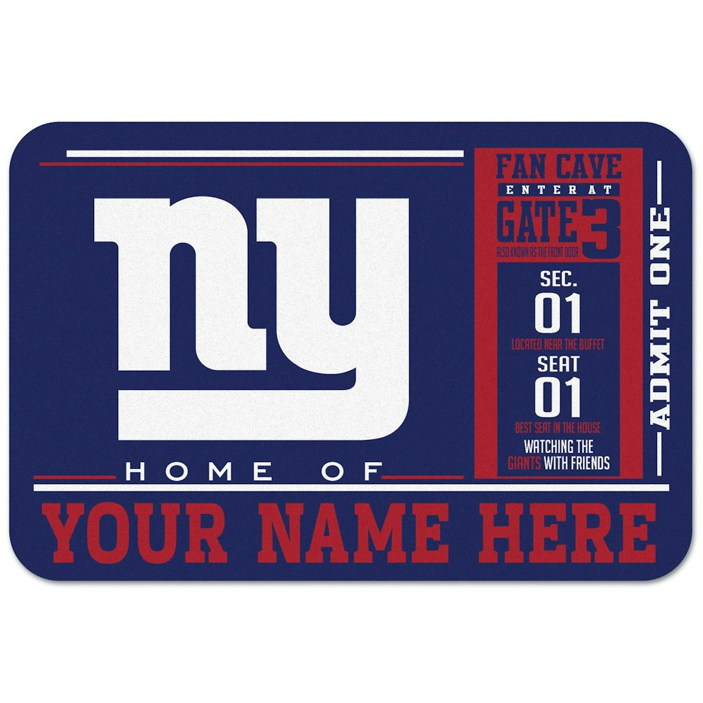 WinCraft New York Giants 20" x 30" Personalized Floor Mat: $44.99