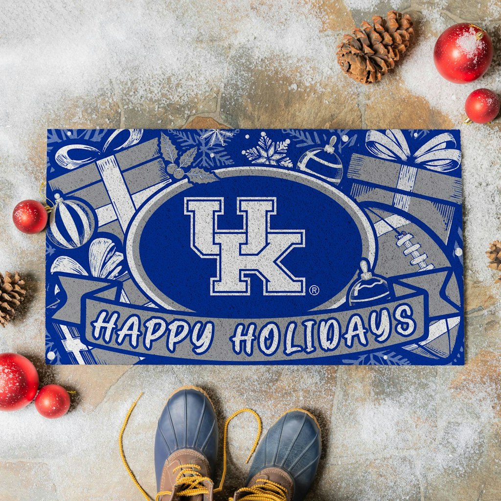 Kentucky Wildcats 28" x 16" Holiday Turf Door Mat: $39.99 Kentucky Wildcats 28" x 16" Holiday Turf Door Mat: $39.99