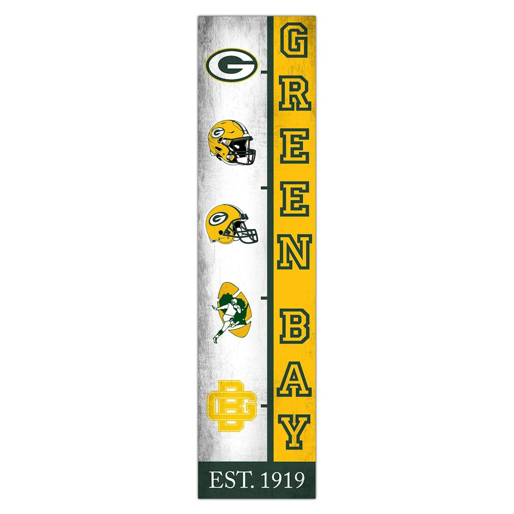 Green Bay Packers 6" x 24" Progression Wood Sign: $36.99 Green Bay Packers 6" x 24" Progression Wood Sign: $36.99