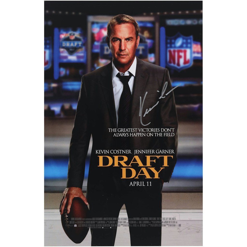 Kevin Costner Autographed 11" x 17" Draft Day Movie Poster: $479.99