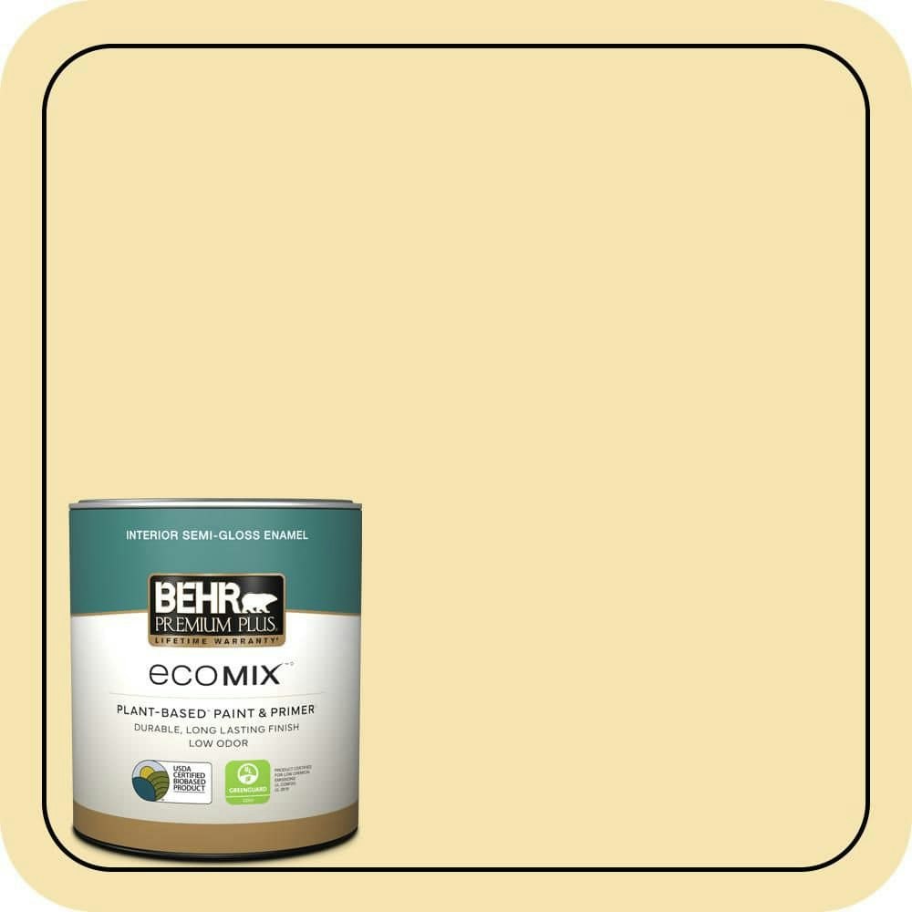 Behr Premium Plus Sweet Corn Semi-Gloss Interior Paint and Primer 1-Quart: $22.48 Behr Premium Plus Sweet Corn Semi-Gloss Interior Paint and Primer 1-Quart: $22.48