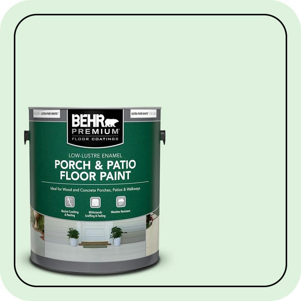 Behr #P400-1 Mischievous Low-Lustre Porch and Patio Floor Paint 1-Gallon: $39.98 Behr #P400-1 Mischievous Low-Lustre Porch and Patio Floor Paint 1-Gallon: $39.98