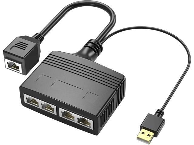 Ethernet 1-to-4 Network Adapter Splitter: $25.49 Ethernet 1-to-4 Network Adapter Splitter: $25.49