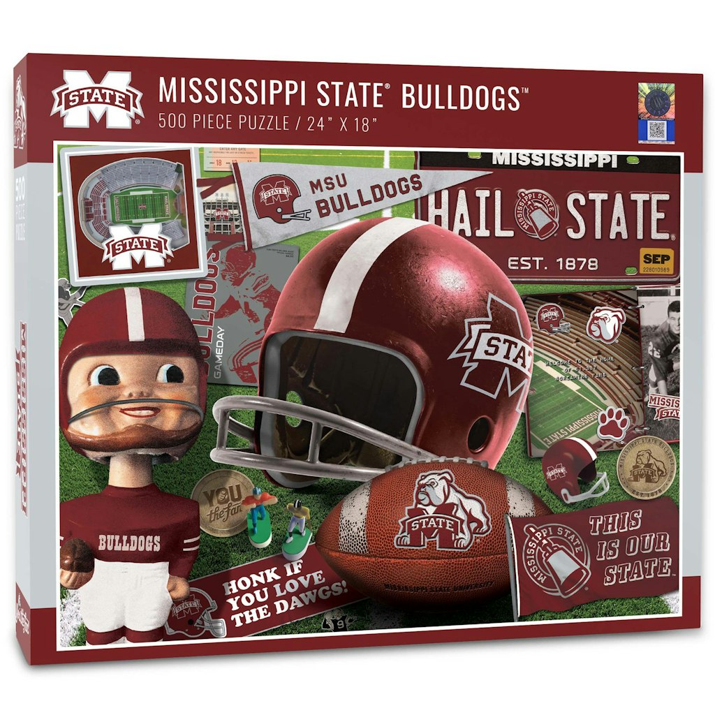 Mississippi State Bulldogs 500-Piece Retro Series Puzzle: $34.99