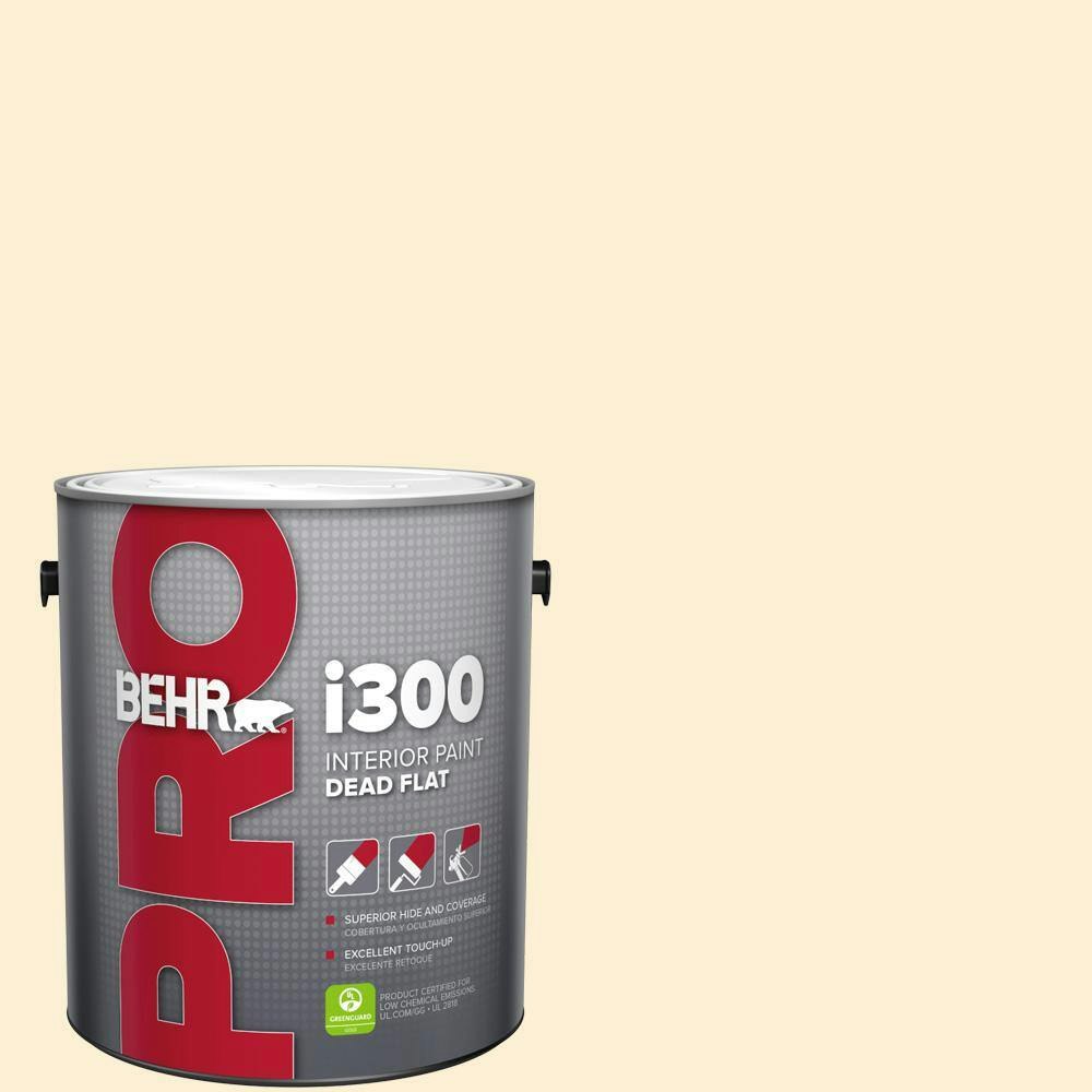 Behr 1-Gallon Ivory Invitation Dead Flat Interior Paint: $24.98