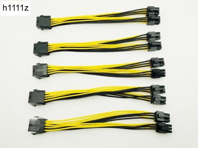 CPU 8-Pin to Dual PCIe 6-Pin Power Supply Splitter Cable 5-Pack: $17.02 CPU 8-Pin to Dual PCIe 6-Pin Power Supply Splitter Cable 5-Pack: $17.02