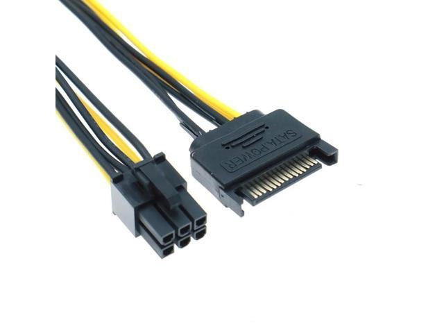 SATA 15-Pin Male to 6-Pin Male Graphics Card Power Cable: $12.23 SATA 15-Pin Male to 6-Pin Male Graphics Card Power Cable: $12.23