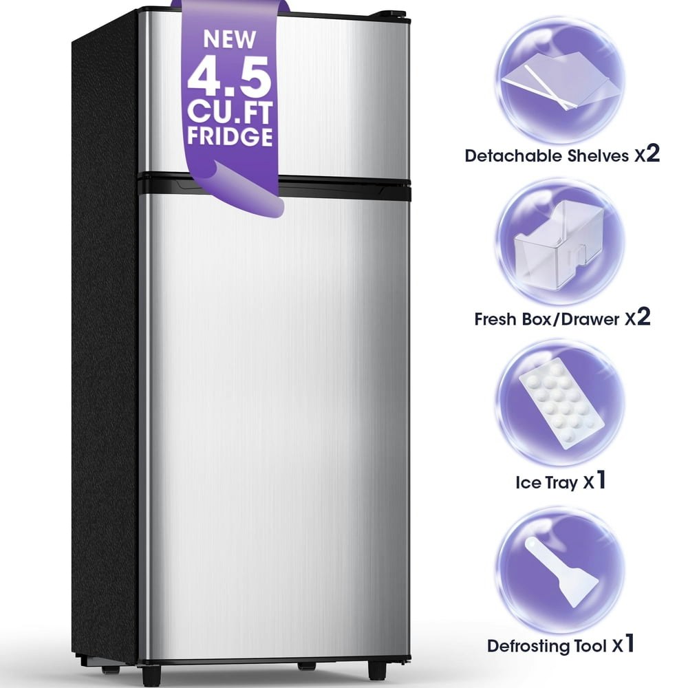 Patiosunny 4.5 Cubic-Foot Double Door Mini Refrigerator: $211.99