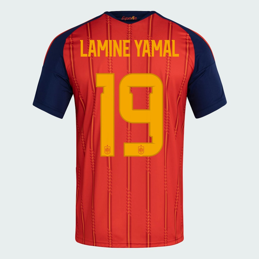 Spain 2026 Lamine Yamal Home Jersey: $130