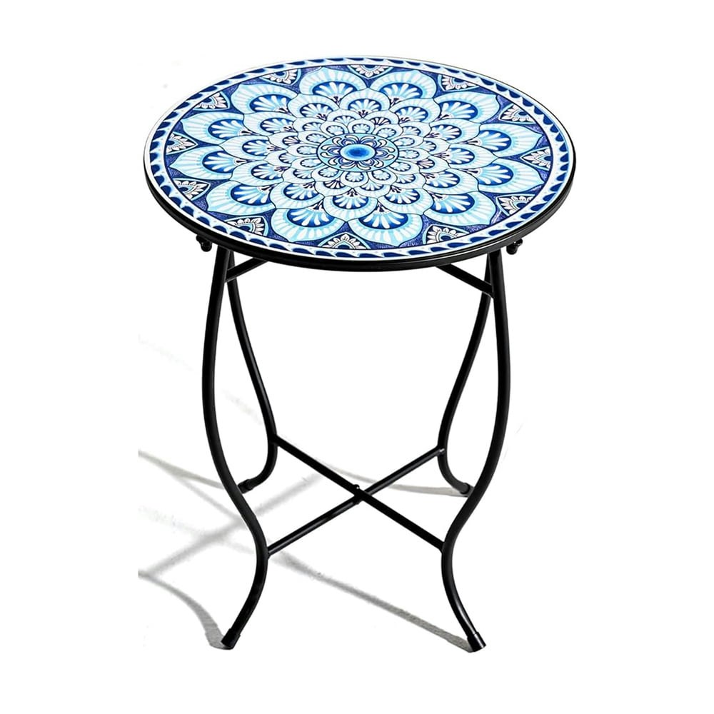 14-Inch Round Metal Outdoor Side Table: $25.99 14-Inch Round Metal Outdoor Side Table: $25.99