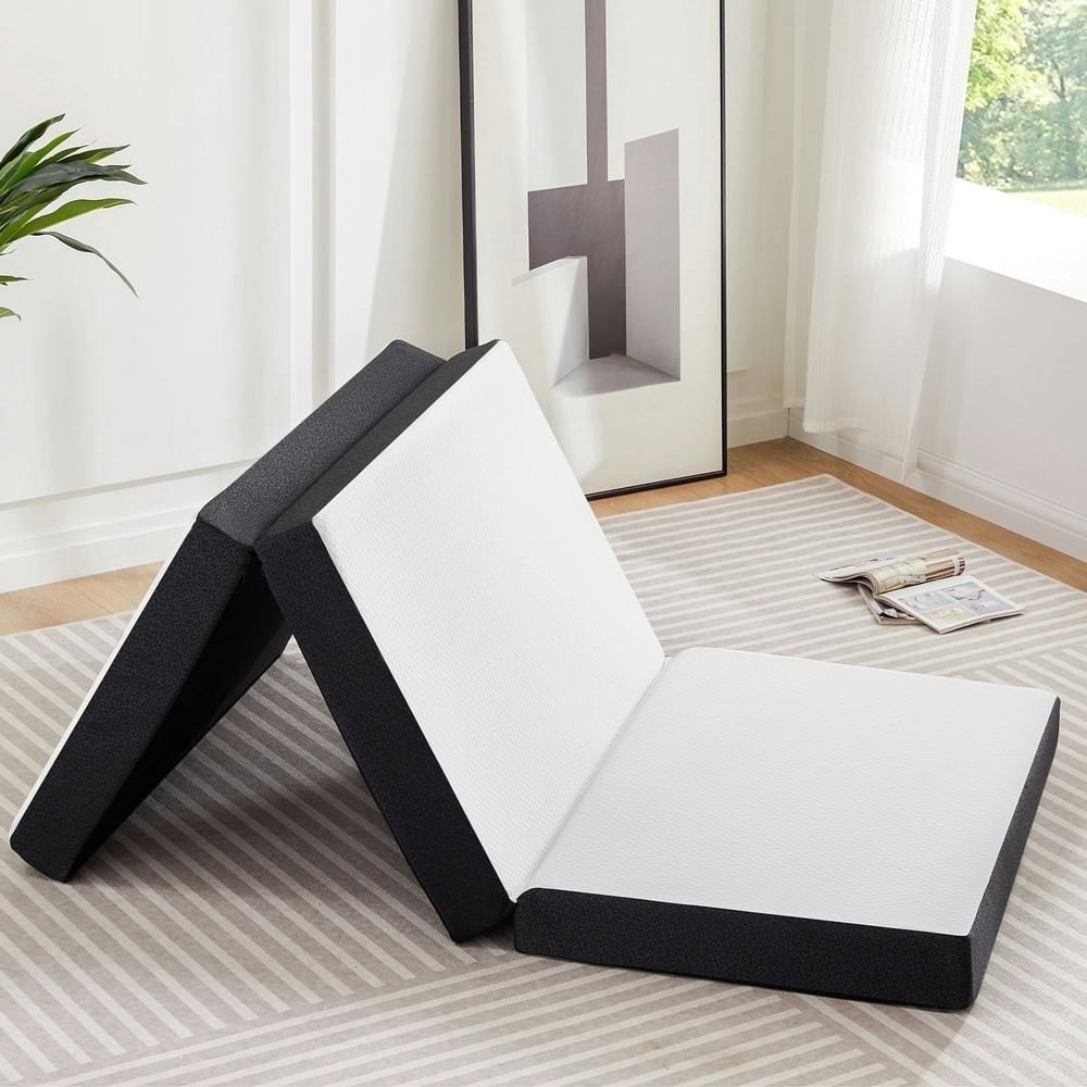 Jioabl 4-Inch Single Tri-Fold Memory Foam Mattress: $45.99